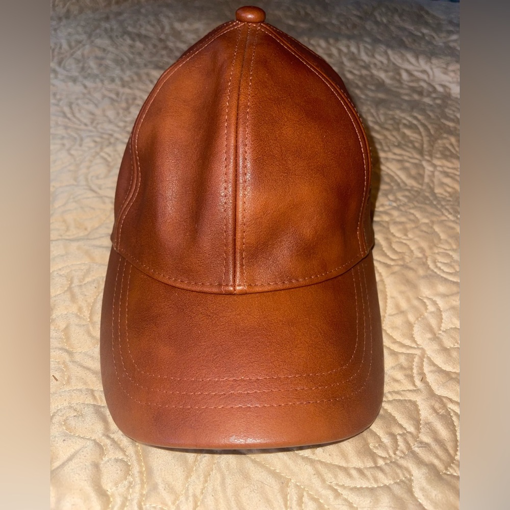 Vinyl Brown Hat